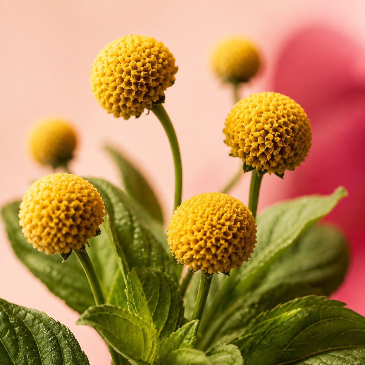 Yellow acmella flower buds