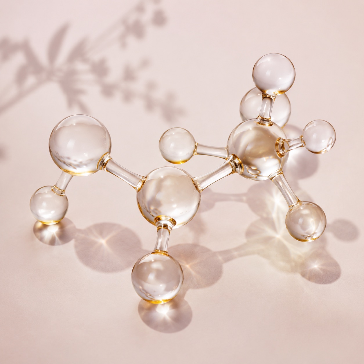 Glass molecule model of beta-caryophyllene